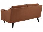 Actona MONTREAL pomarańczowa dwuosobowa sofa Retro