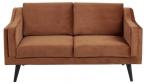 Actona MONTREAL pomarańczowa dwuosobowa sofa Retro