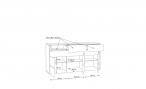 Komoda White sea WHSK231-C104 Forte