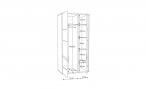 Szafa ubraniowa White sea WHSS821-C104 Forte