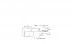 Szafka RTV White sea WHST131-C104 Forte