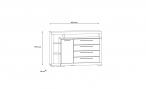 Komoda L Julietta CRMK35L-C272 Forte