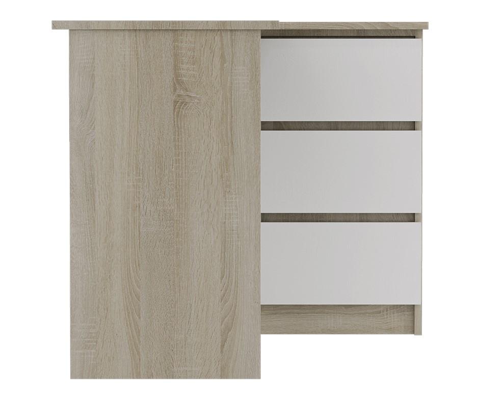 Biurko Aida komputerowe białe szuflady