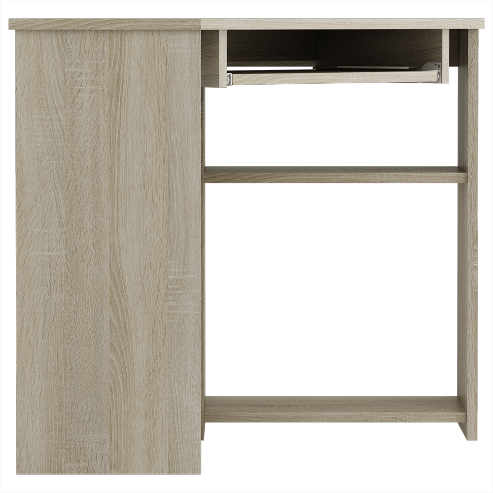 Biurko narożne dąb sonoma z wysuwaną pólką