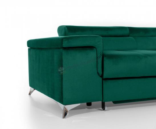 ciemnozielony narożnik podłokietniki