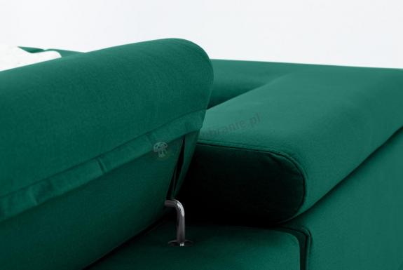 regulacja zagłówków w zielonym narożniku