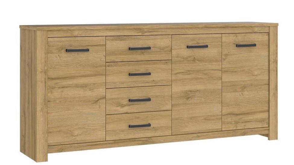 Komoda Havanna z szufladami i pólkami Forte