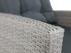 Jasnoszary fotel ogrodowy na balkon Topiano White Grey & Ice Grey