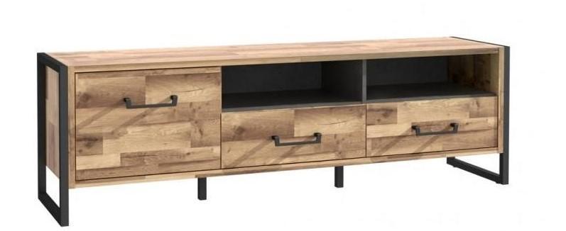 Szafka RTV Hud 167 cm w dąb klepkowy