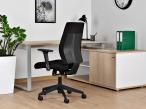 Fotel biurowy obrotowy czarny Work regulowany