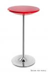 Wysoki stolik Round 60 cm nowoczesny czerwony