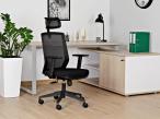 Fotel obrotowy biurowy ergonomiczny Esta czarny