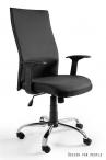 Fotel biurowy z mechanizmem tilt Black on Black tkanina materiałowa