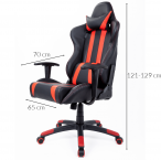 Fotel do gier ergonomiczny A3 Meblobranie krzesło gamingowe zagłówek