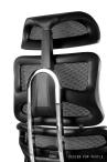 Fotel ergonomiczny biurowy Ergotech czarny chromowany