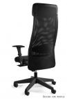 Fotel gabinetowy Ares Soft elegancki czarny