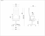 Fotel gabinetowy Ares Soft elegancki czarny