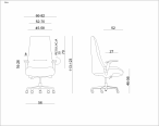 Ergonomiczny fotel biurowy obrotowy Sail czarny