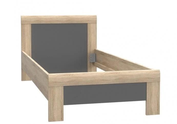 Stelaż łóżka młodzieżowego dąb Sonoma łóżko dziecięce 90x200 cm