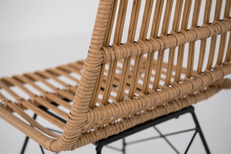 zbliżenie na plecionkę na oparciu