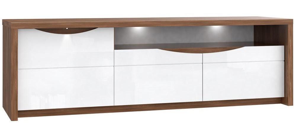Szafka RTV 187 cm z półką i szafkami Forte