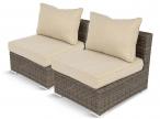 Dwa moduły środkowe technorattan do Nilamito Double Brown & Beige