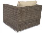 Fotel technorattanowy NILAMITO Double Brown