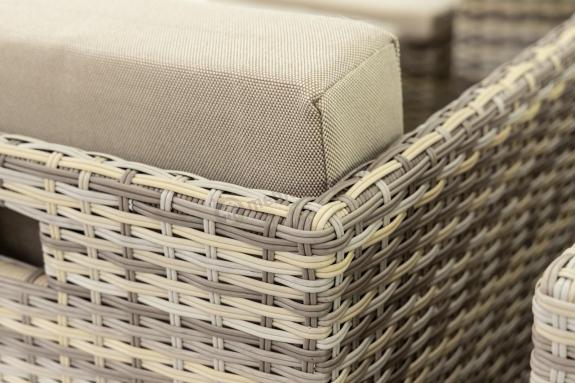 plecionka beżowa technorattanowa cubioso