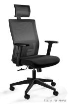 Fotel ergonomiczny Task czarny regulowany czarny