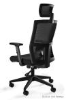 Fotel ergonomiczny Task czarny regulowany czarny