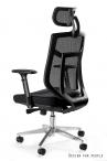 Fotel ergonomiczny Vista czarny regulowany czarny