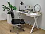 Minimalistyczne biurko dąb białe Amy 120x60 z szufladą