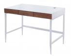 Minimalistyczne biurko białe Doris 110x55 z szufladami