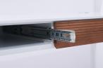 Minimalistyczne biurko białe Doris 110x55 z szufladami