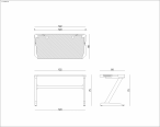 Biurko gamingowe Dynamiq V4 120x60 podświetlenie LED