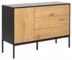 Drewniana komoda z szufladami 120cm Seaford Dziki Dąb