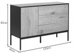 Komoda z szufladami 120cm Seaford Dziki Dąb