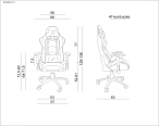 Fotel gamingowy Dynamiq V5 obrotowy czarny