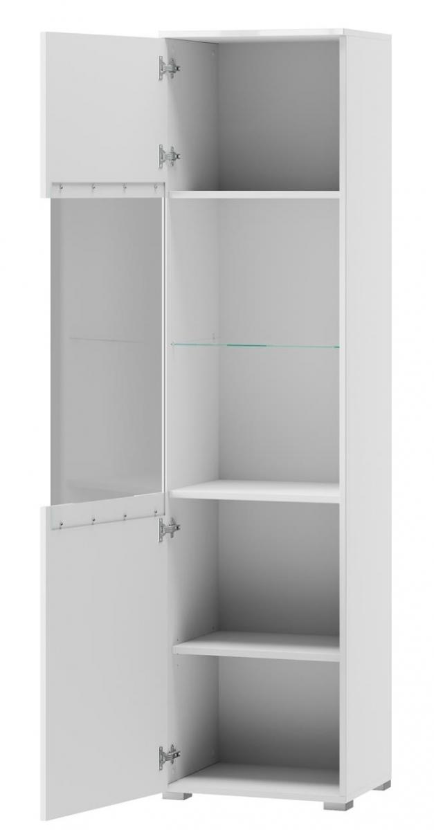 Przeszklona witryna do salonu Selene 25 - biała