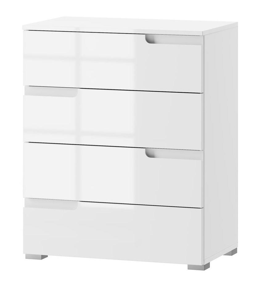 Selene 04 - biała komoda z szufladami wysoki połysk