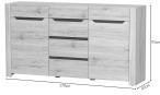 Komoda do salonu 170x93cm Desjo 10 dąb san remo