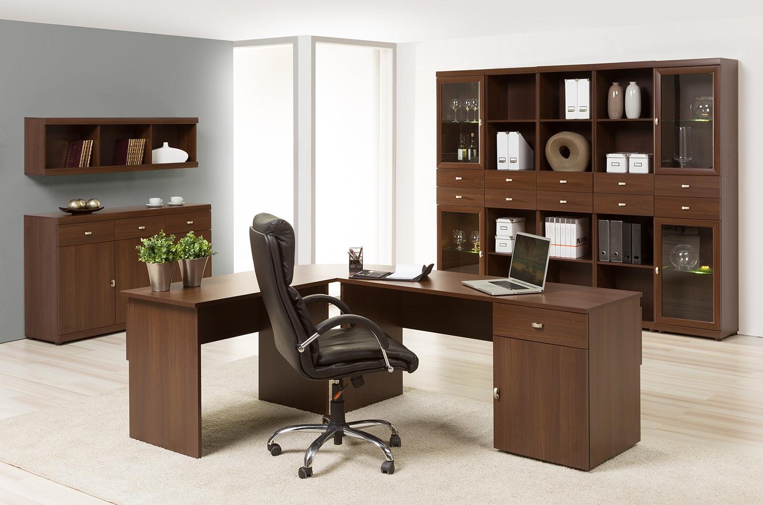 Biurko Meris 43 wiśnia malaga szynaka meble - aranżacja