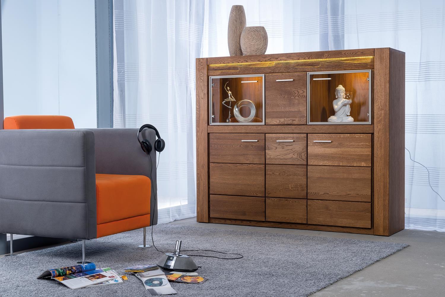 Komoda z barkiem Velvet 48 dąb rustical - aranżacja