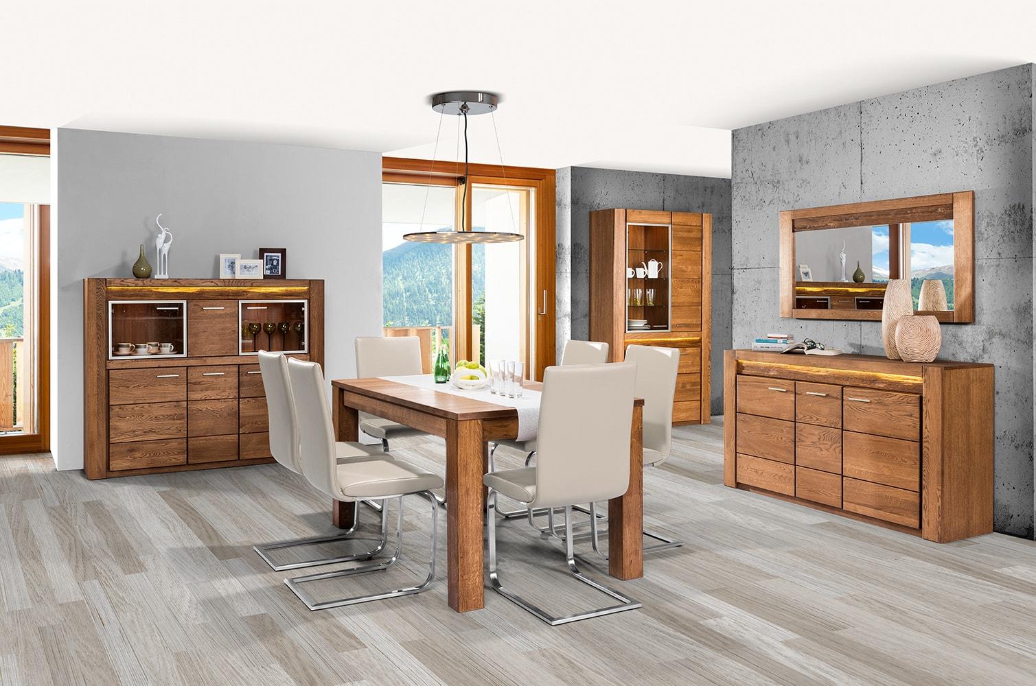 Velvet 40 dębowy rozkładany stół do jadalni - aranżacja