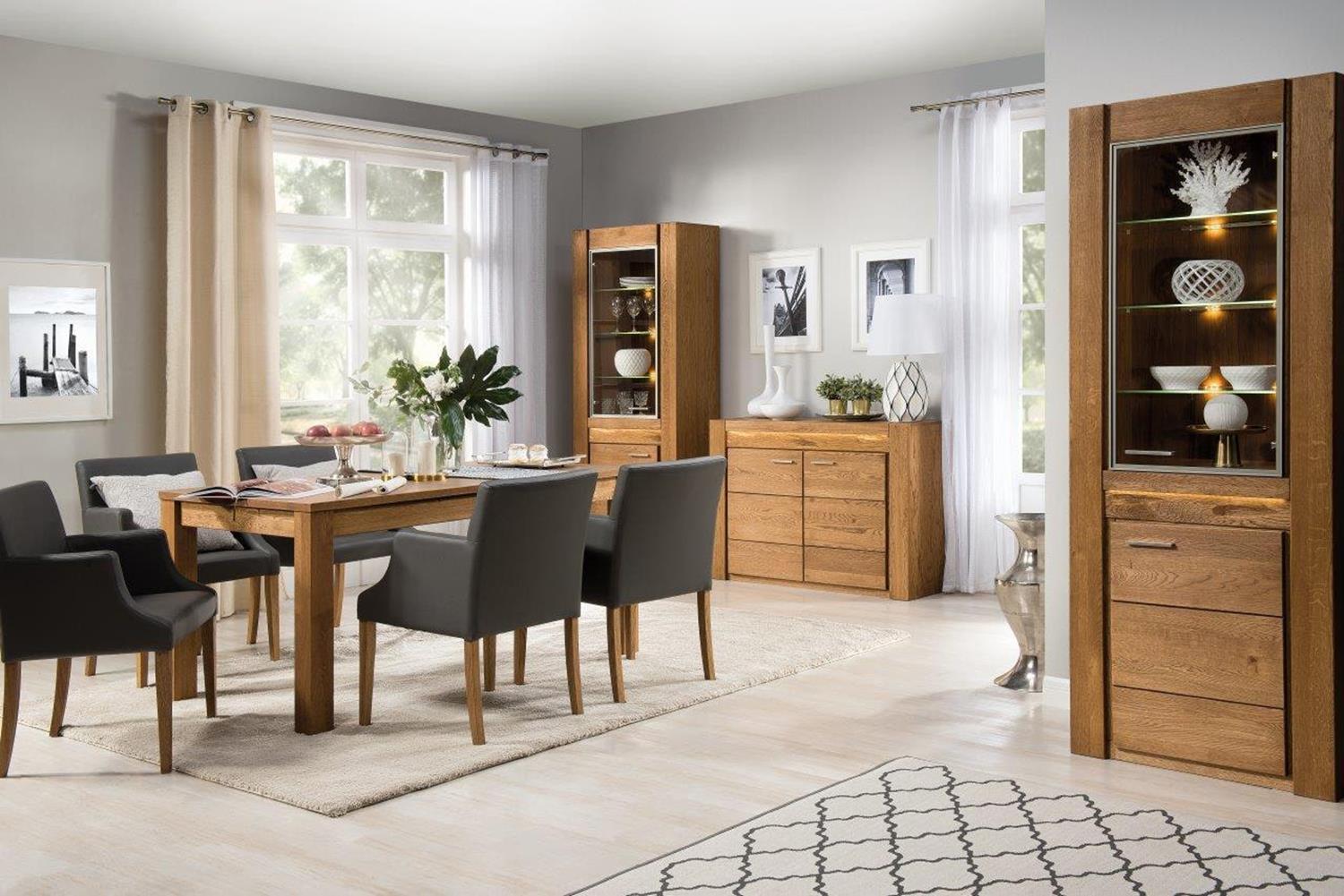 Witryna przeszklona Velvet 11 - aranżacja jadalni