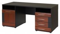 Eleganckie Biurko Vievien 16 dąb koniak premium 175x77