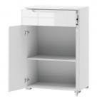 Biała szafka do przedpokoju 70x101cm Selene 19 biały połysk