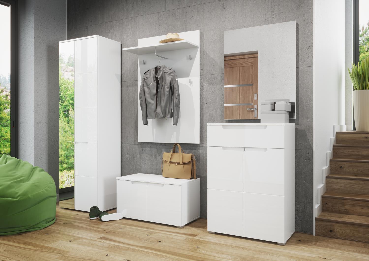 Biała szafka do przedpokoju Selene 19 - aranżacja