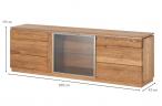 Komoda 180x42 Montenegro 26 dąb rustical