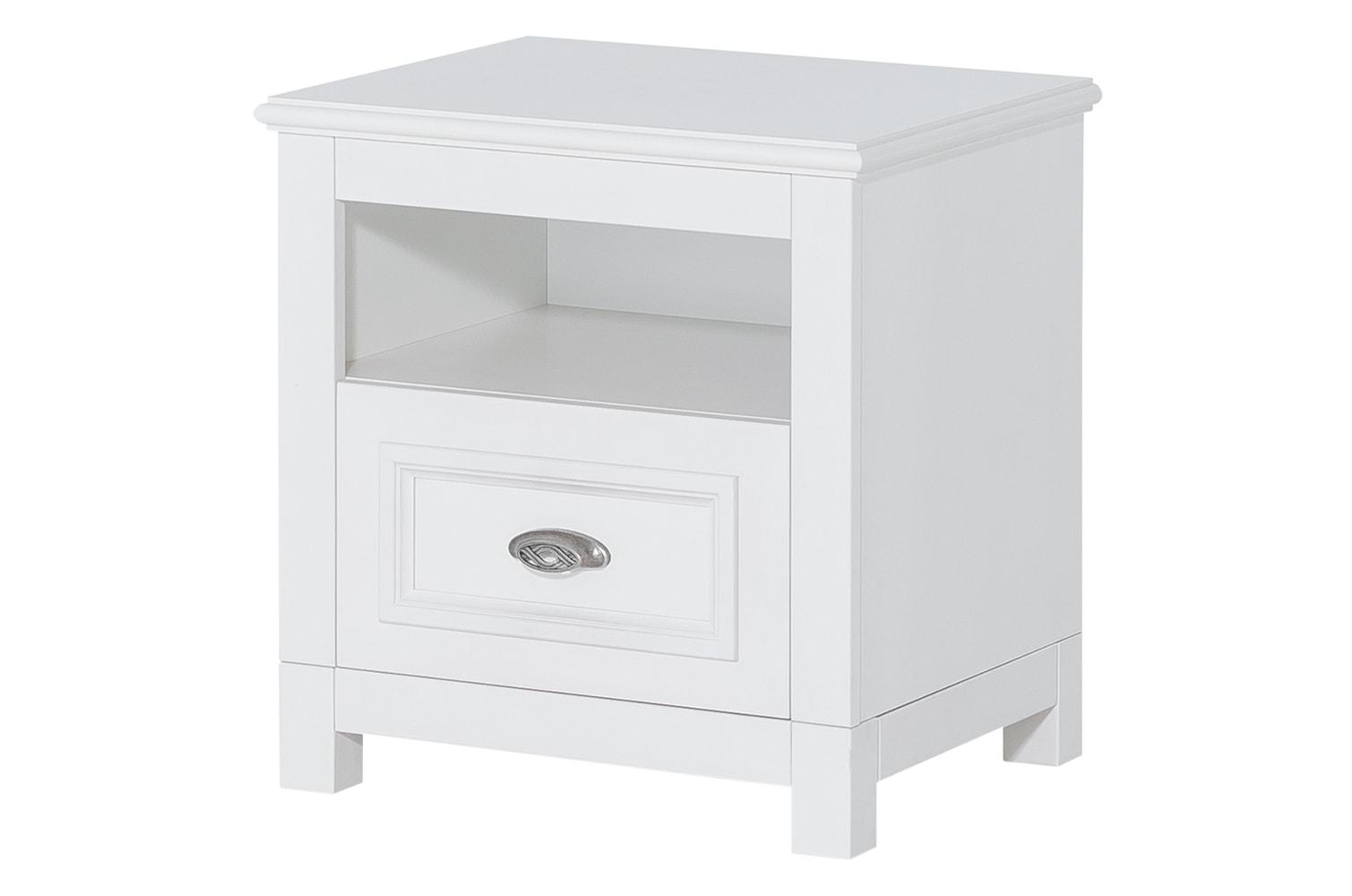 szafka nocna w kolorze białym
